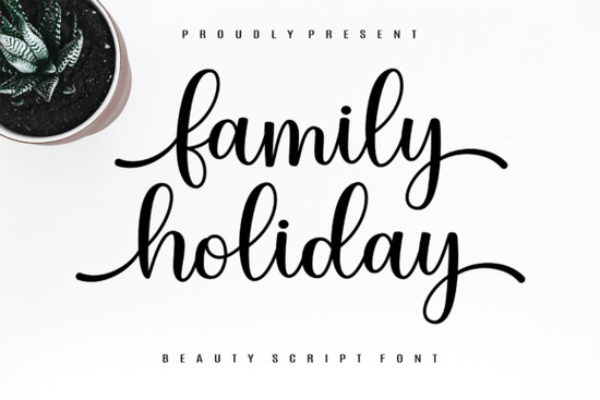 Family Holiday Font
